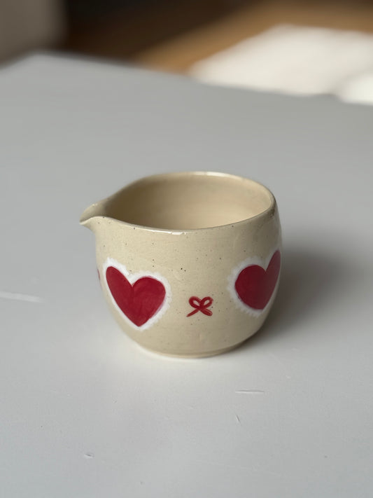 PRE-ORDER: Coquette Red Heart Matcha Bowl