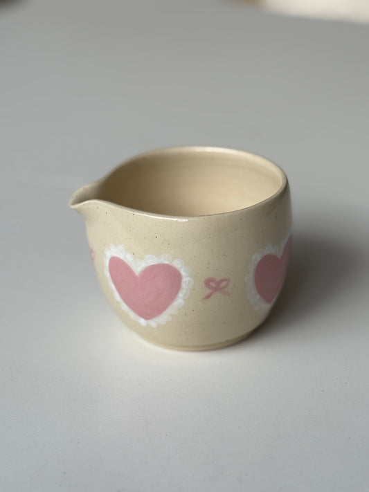 PRE-ORDER: Coquette Light Pink Heart Matcha Bowl